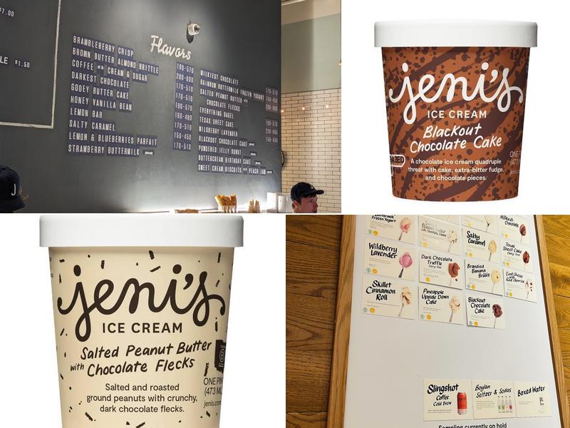 Jeni's Splendid Ice Creams Menu