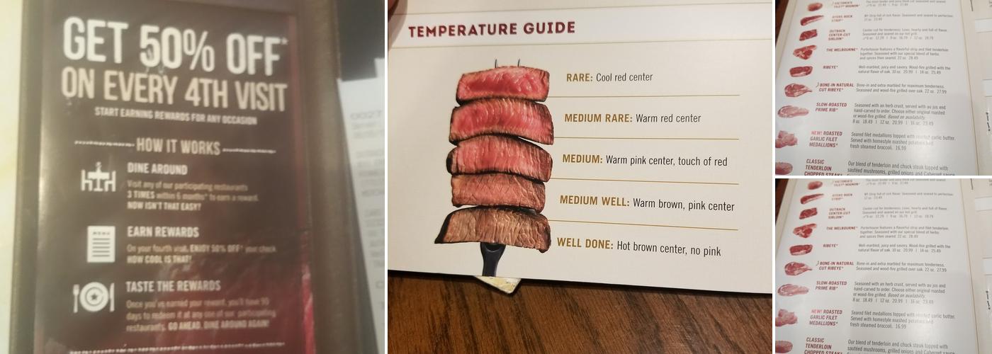 Outback Steakhouse Menu