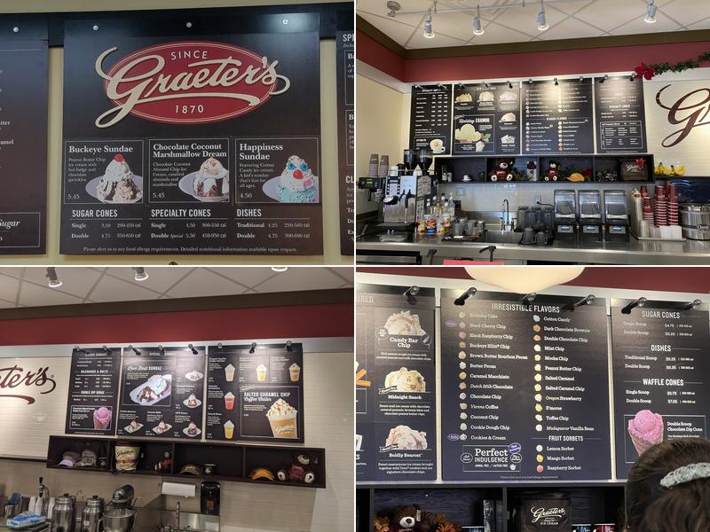Graeter's Ice Cream Menu