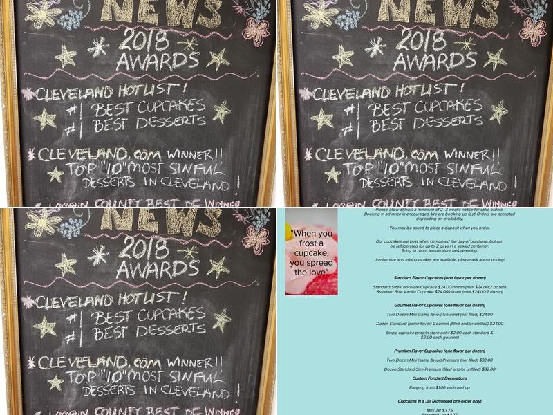 Little Devil Cupcakery Menu