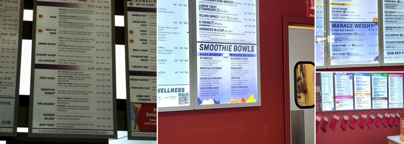 Smoothie King Menu