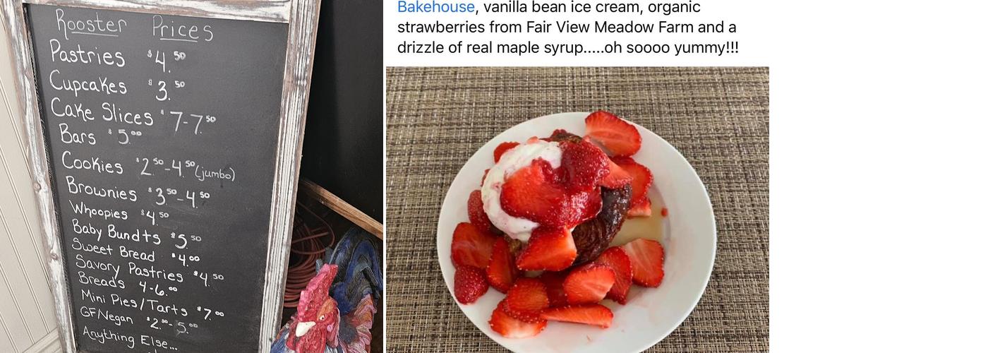 Blue Rooster Bakehouse Menu
