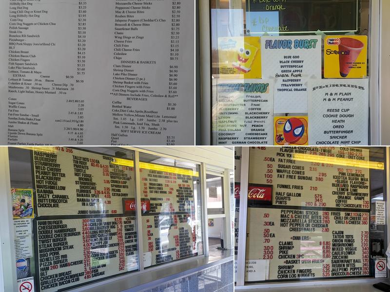 Dairy Twist Menu