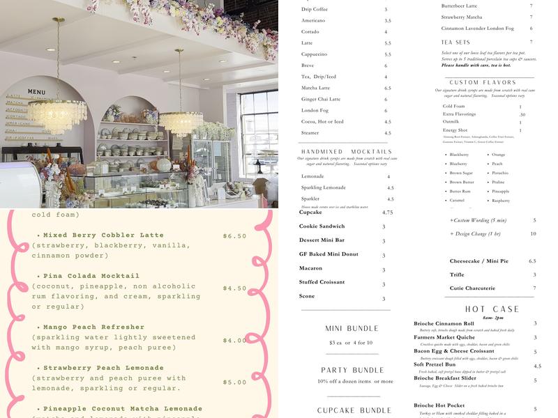 Round House Bakery Menu