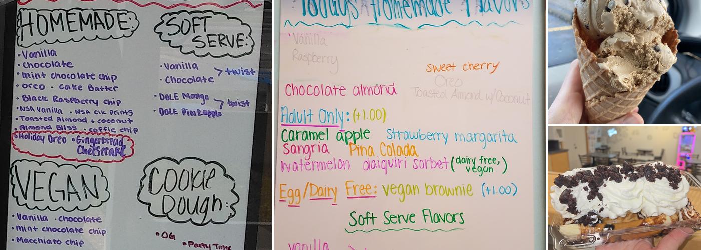 CP's Cooler Homemade Ice Cream & Treats Menu