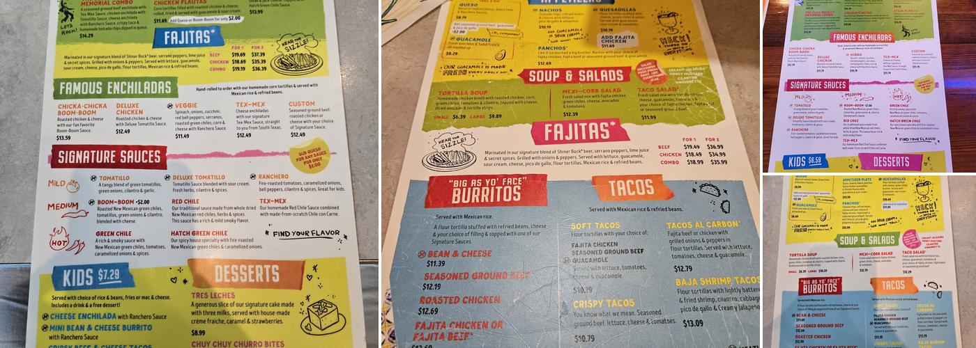 Chuy's Menu