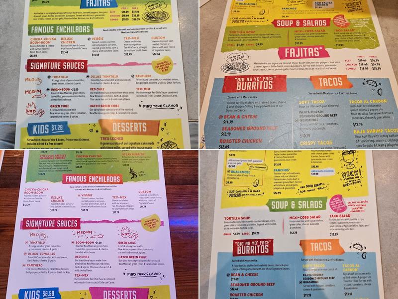 Chuy's Menu