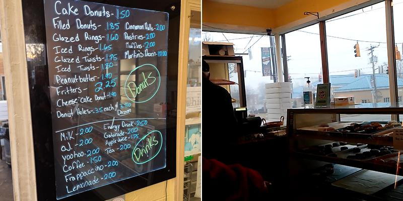 Martin's Donuts Menu