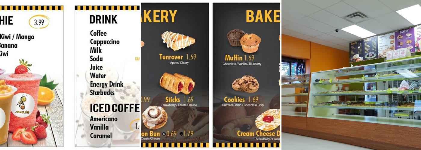 Honey Bee Bakery Menu