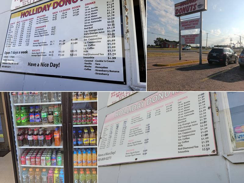 Holliday Donuts Menu