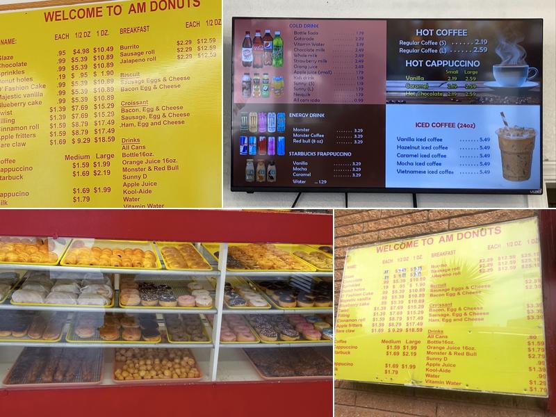 Am Donut Menu