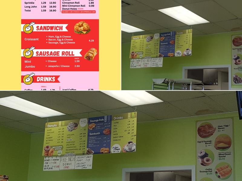 Angry Bunny Donuts Menu