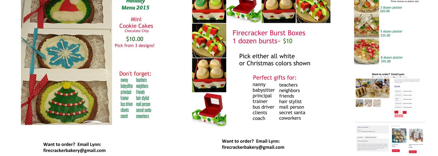 Firecracker Bakery Menu