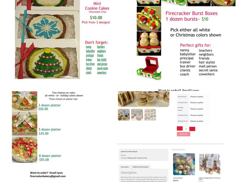 Firecracker Bakery Menu