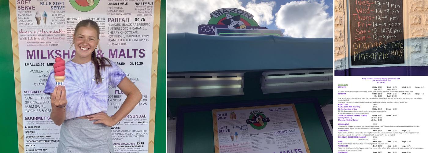 Mason Whippy Dip Menu