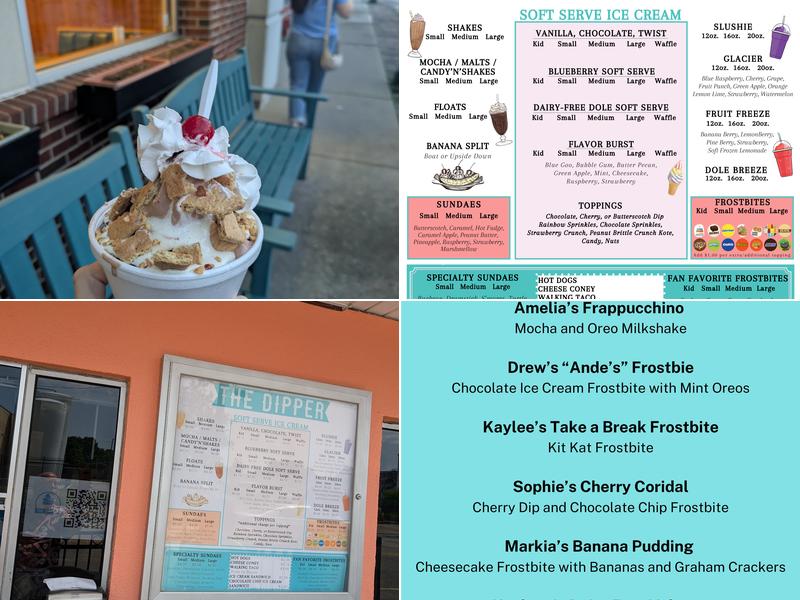 The Dipper Menu