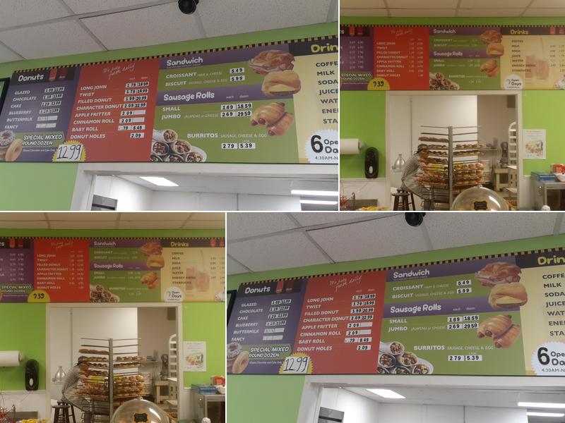 63rd Donuts Menu