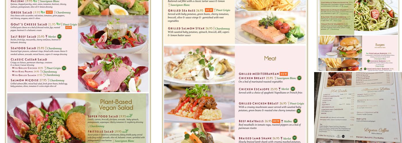 Caffè Concerto Green Park Menu