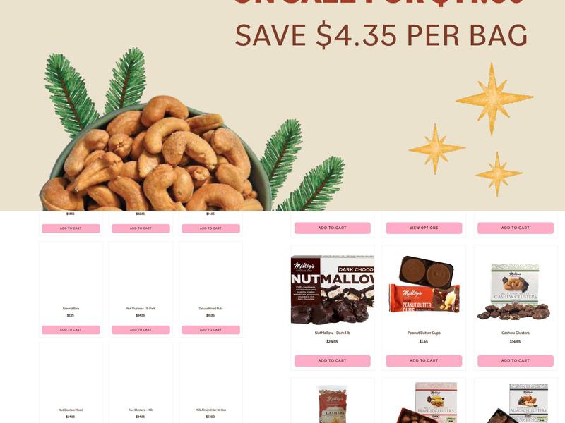 Malley's Chocolates Headquarters Menu