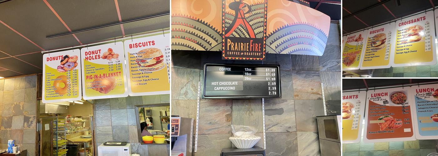 Gourmet Donuts Menu