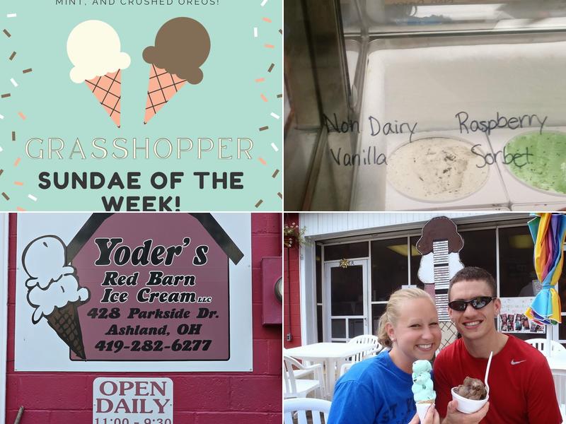 Yoder's Red Barn Ice Cream Menu
