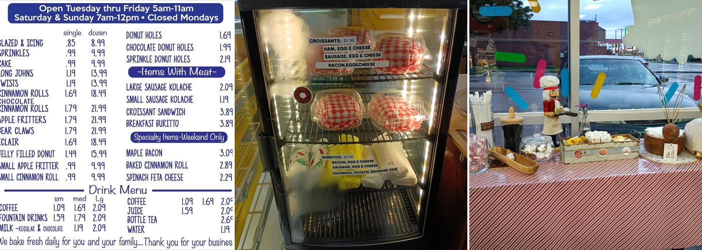 Daylight Donuts Menu