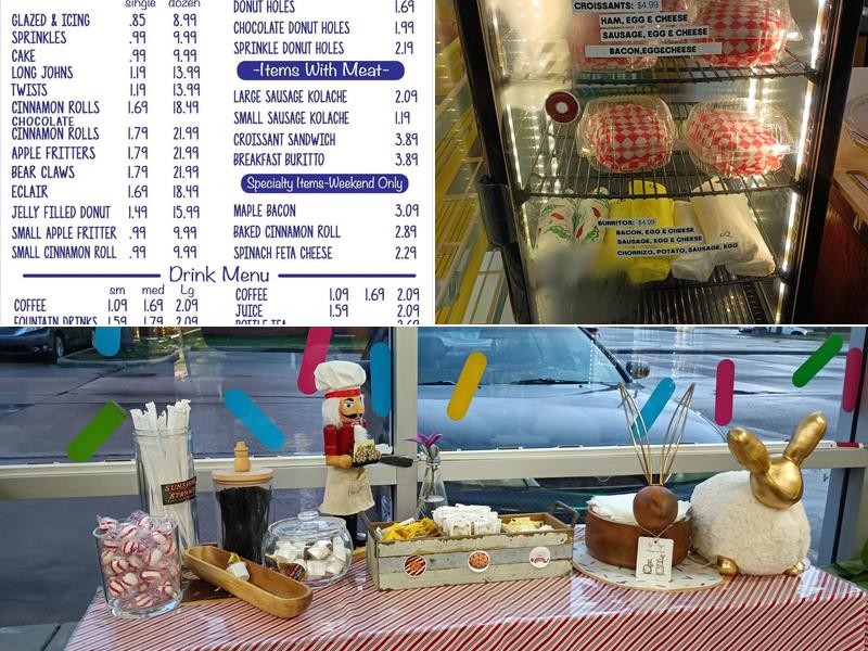 Daylight Donuts Menu