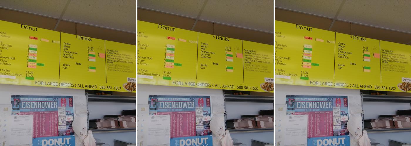 J's Donuts Menu