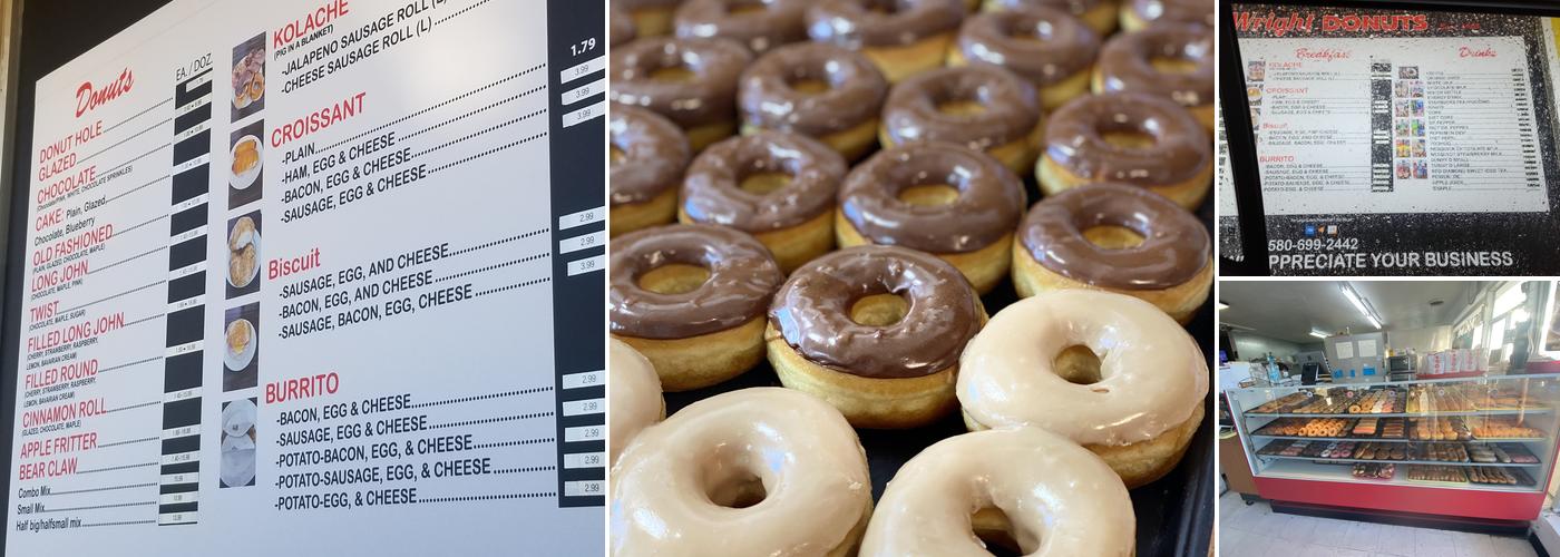 Wright Donuts Menu