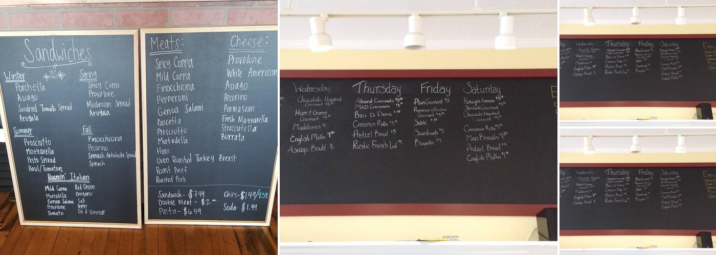 Le Torte Dolci Menu