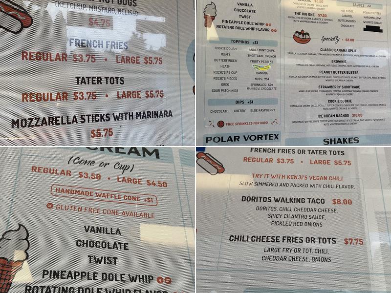 Corner Cone Menu