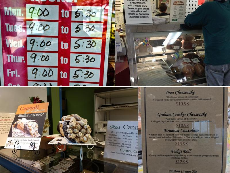 Rito's Bakery & Deli Menu