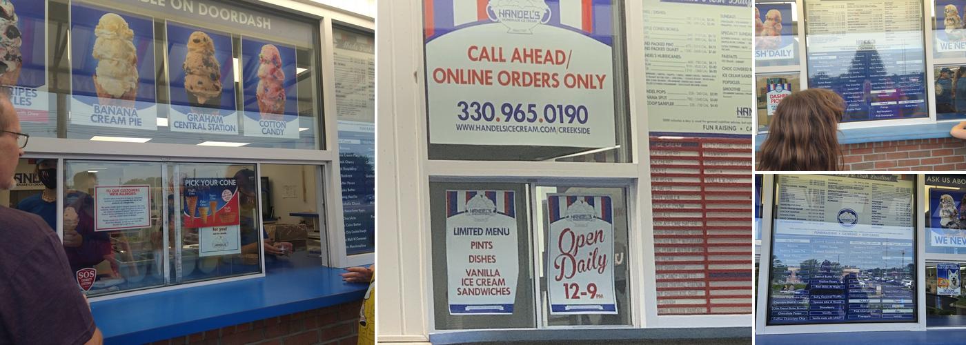 Handel's Ice Cream Canfield Menu