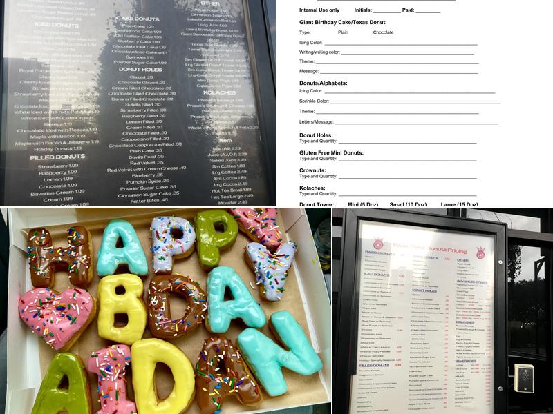 River Oaks Donuts Menu