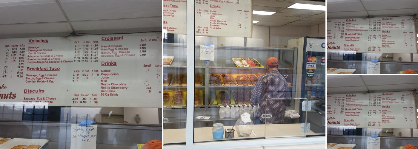 Snowflake Donuts Menu