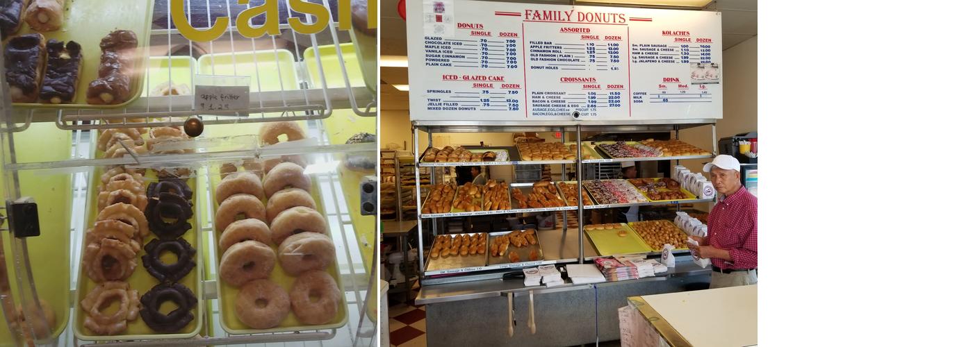 Family Donuts Menu