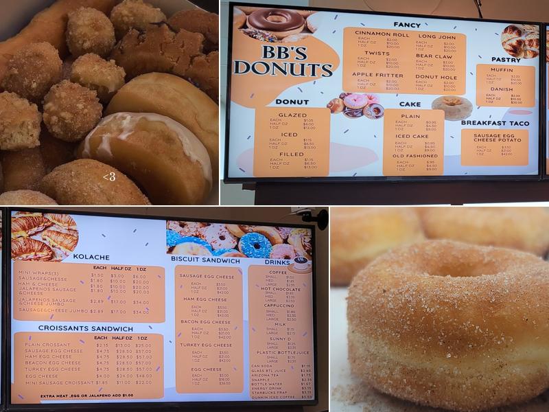 BB's Donuts Menu