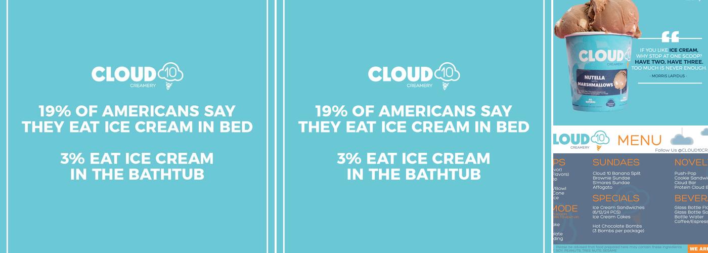 Cloud 10 Creamery Menu