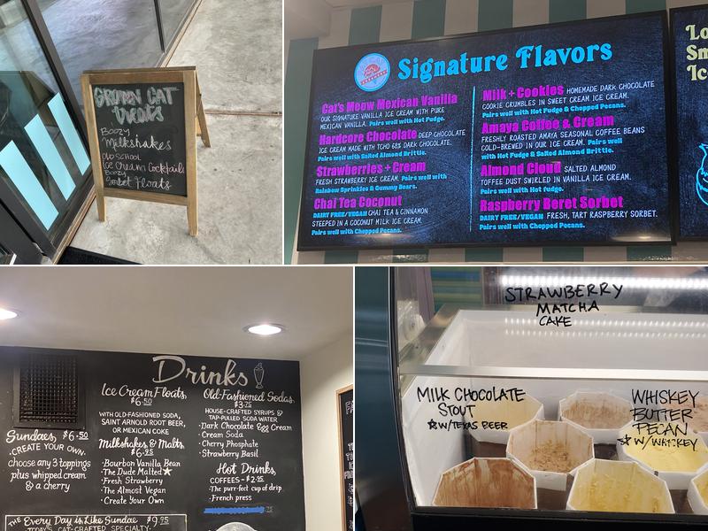 Fat Cat Creamery Menu