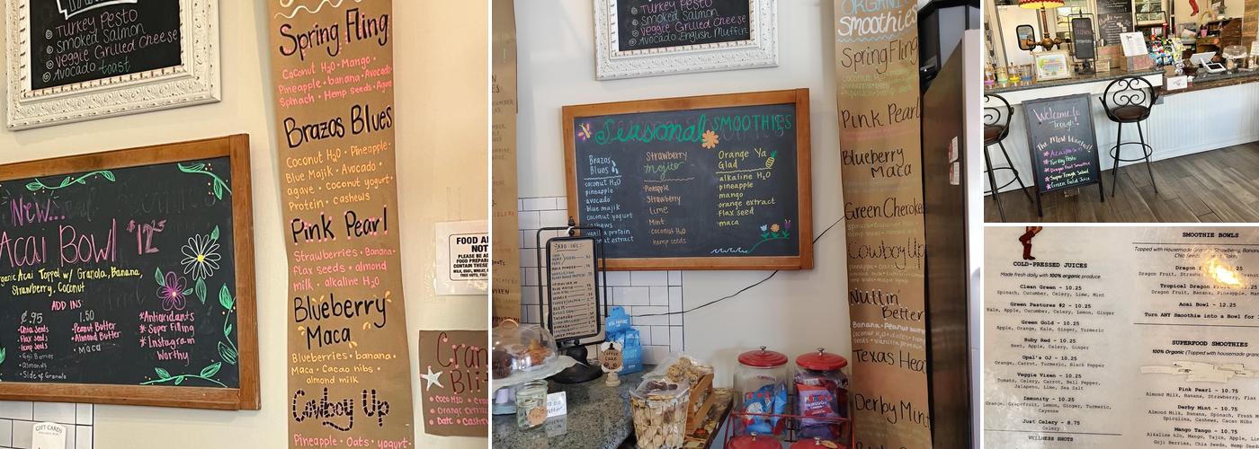 Trough Juice Bar Menu