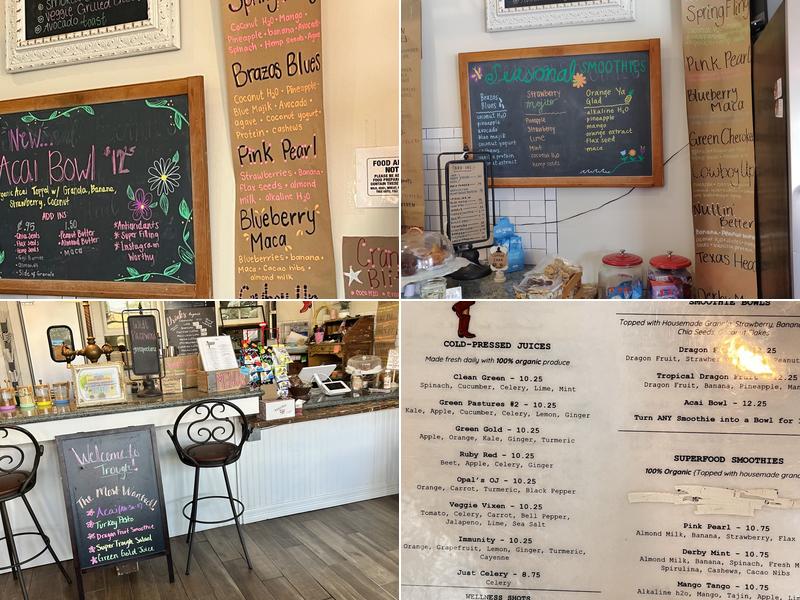 Trough Juice Bar Menu