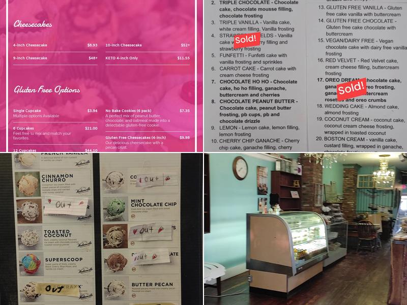 Cupcakes and Kisses Holly Menu