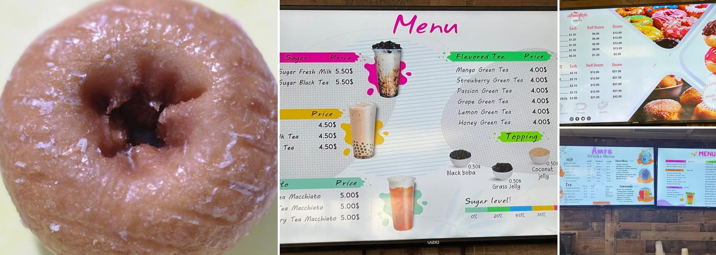 Snowflake Donuts Menu