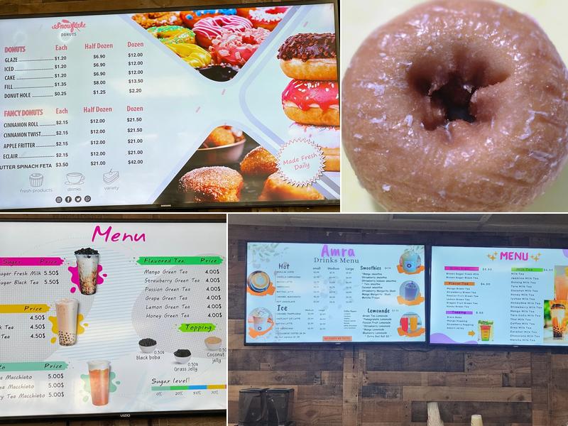 Snowflake Donuts Menu