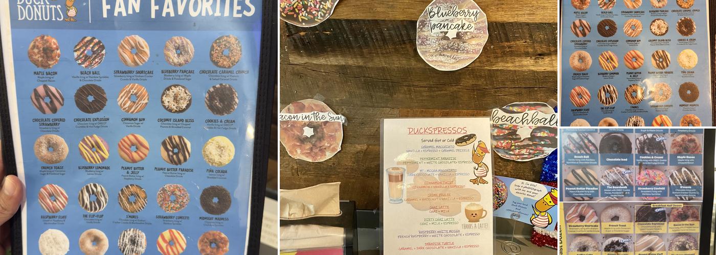 Duck Donuts Menu
