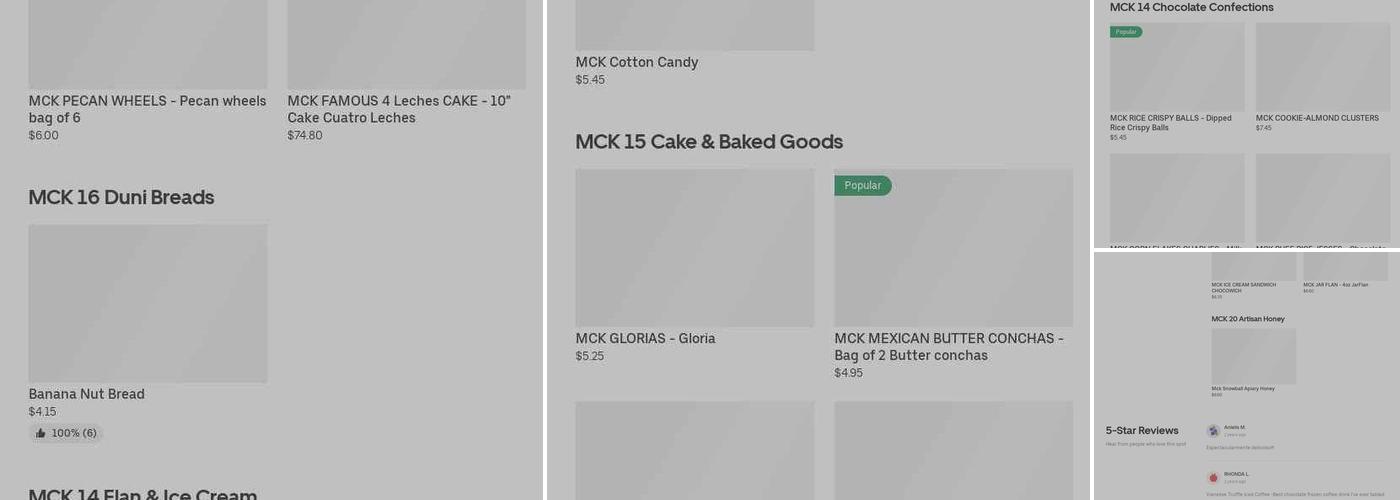 La Duni Baking Studio Menu