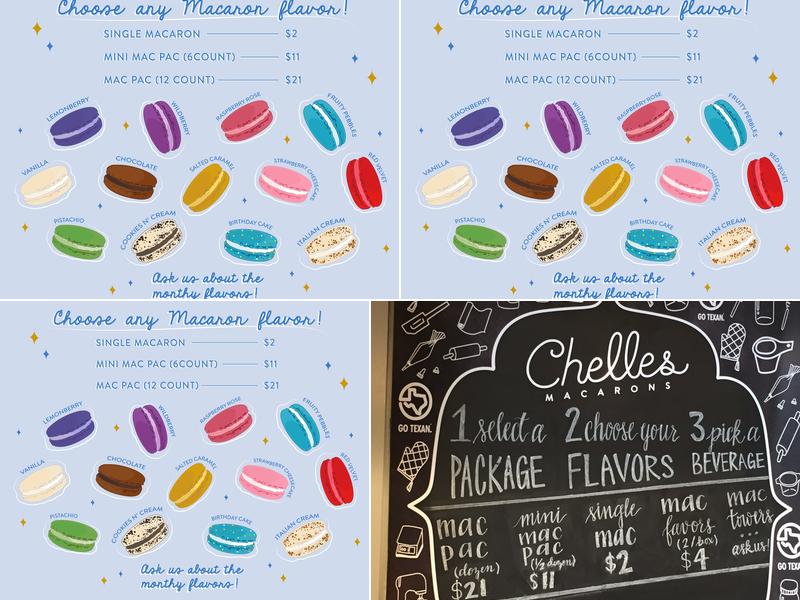 Chelles Macarons Menu