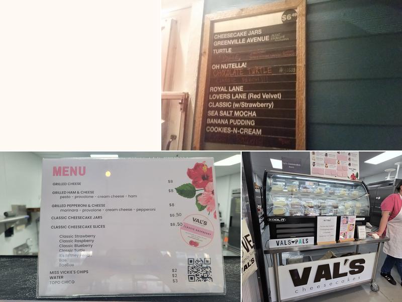 Val's Blue Label Menu