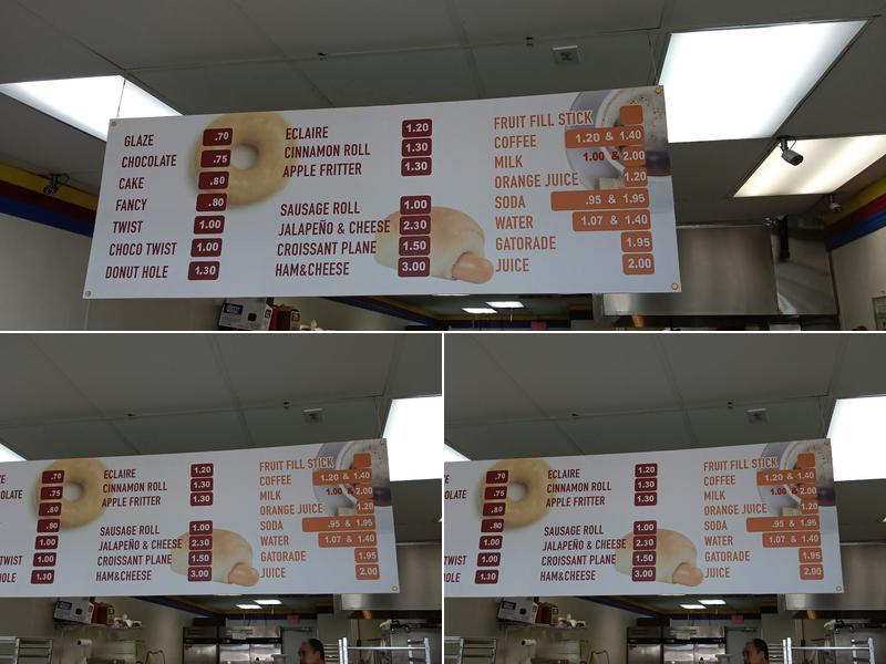 Oakcliff Donuts Menu