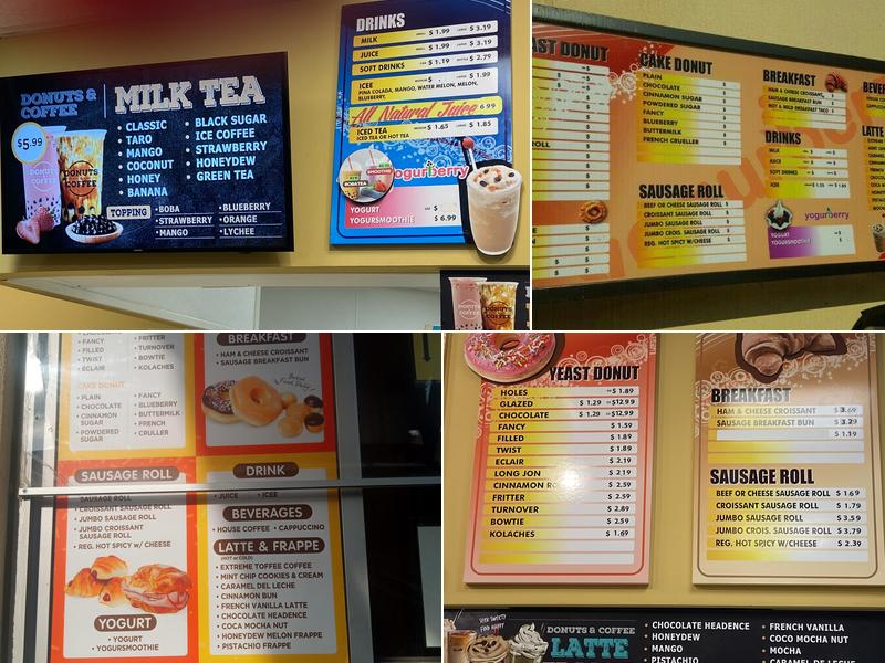 Donuts-N-Coffee Menu